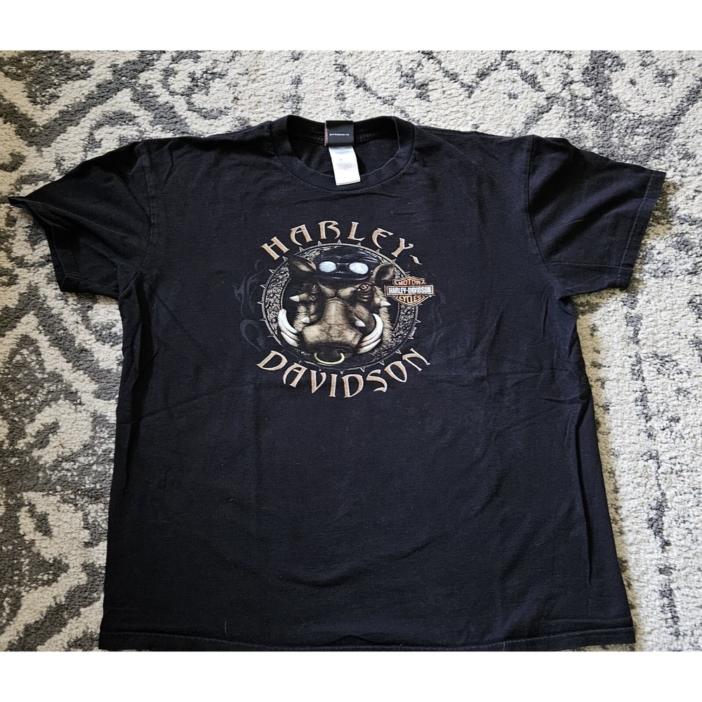 Harley Davidson Boston Hog Front XL Men's Graphic Tee